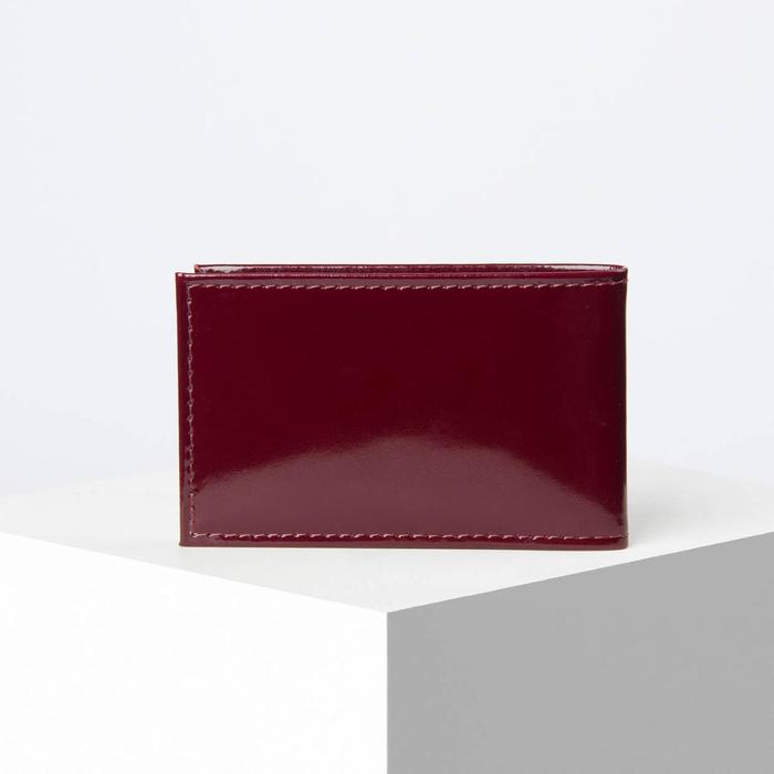 Визитница, 1 ряд, 18 листов, цвет бордовый