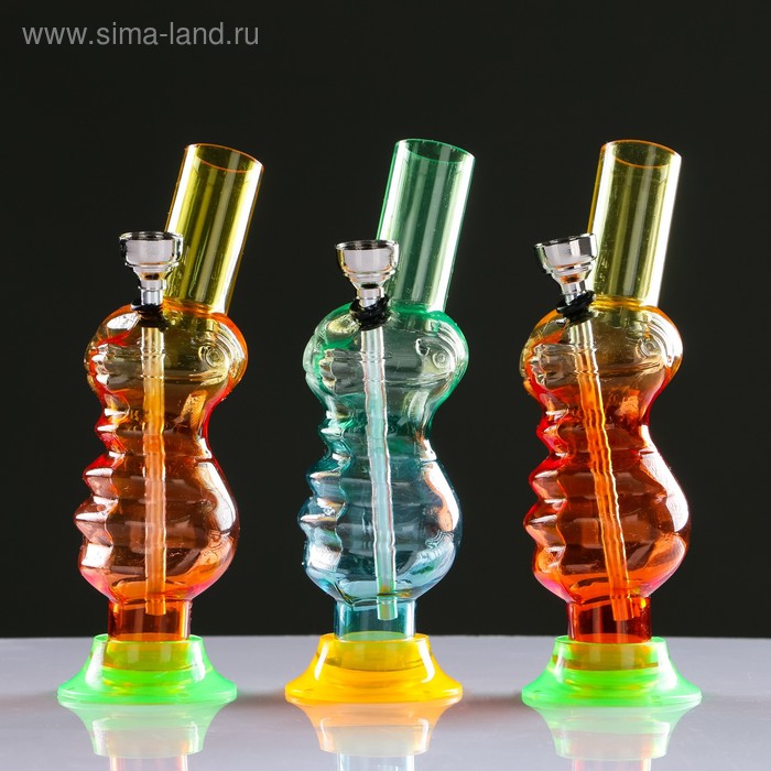 

Бонг, h-15 см, "Змей", акриловый, микс