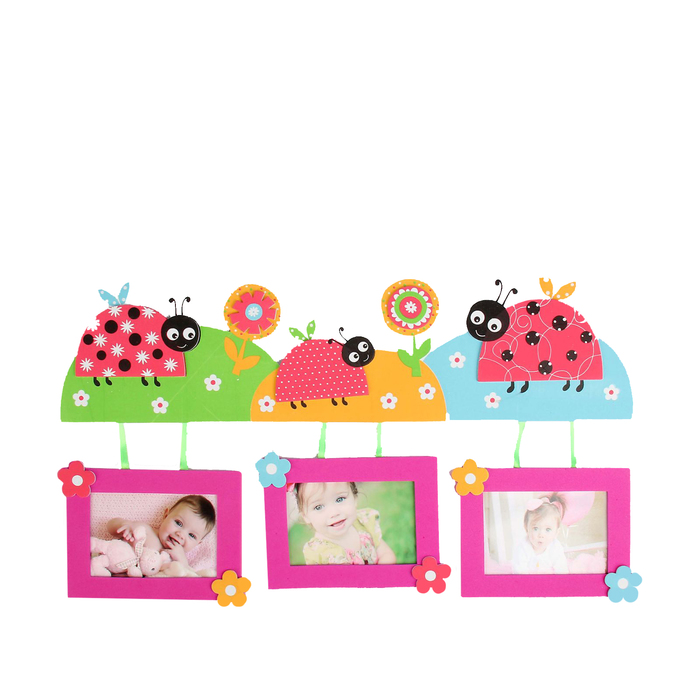 Наклейка-фоторамка интерьерная EVA "Насекомые" МИКС