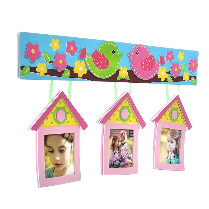 Наклейка-фоторамка интерьерная EVA "Домик/Заборчик" МИКС