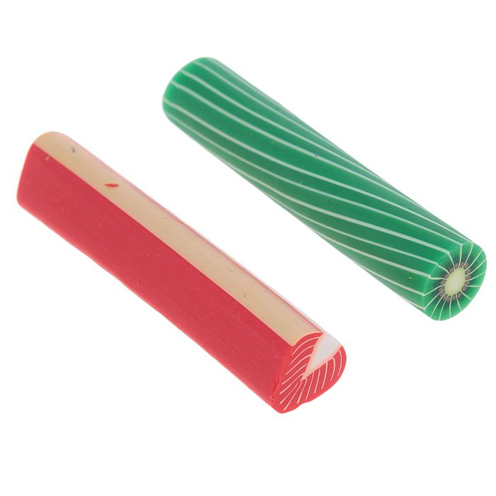 Фигурки нарезные для поделок и декорирования "Клубника, киви", набор 2 шт.