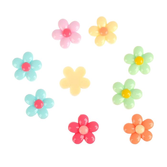 Декор "Цветочки", набор 10 шт.