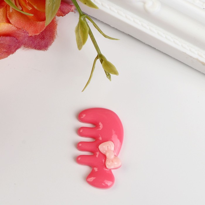 Декор "Расческа с бантиком", набор 10 шт.