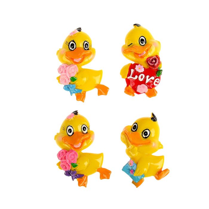 Магнит "Утёнок романтичный" МИКС