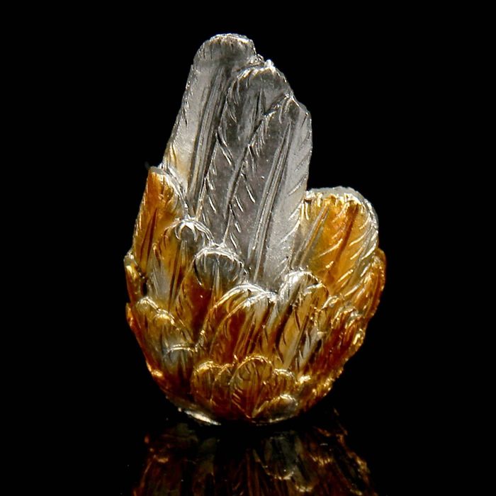 Сувенир "Сны ангела" под бронзу с золотыми крыльями МИКС