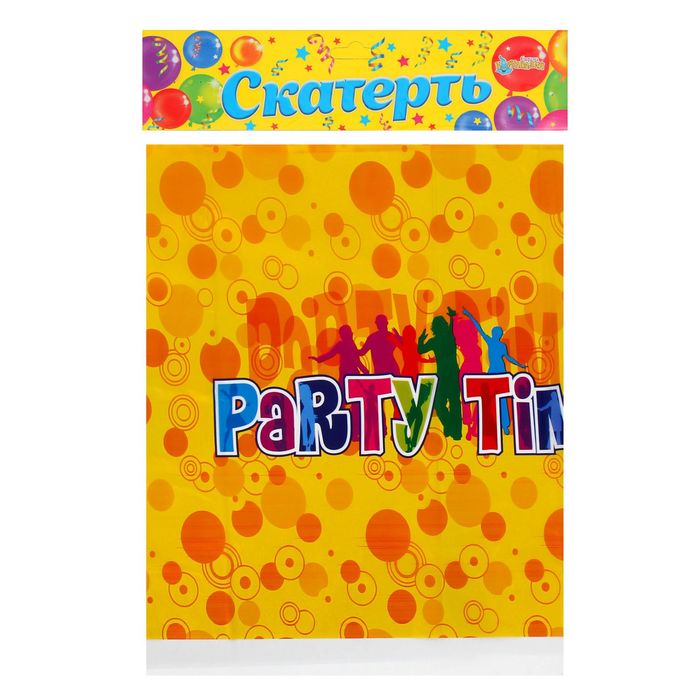 Скатерть "Время вечеринки" кружочки, 105х180 см