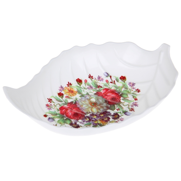 Блюдо фигурное 29х20х6,5 см "Цветение", цвета МИКС