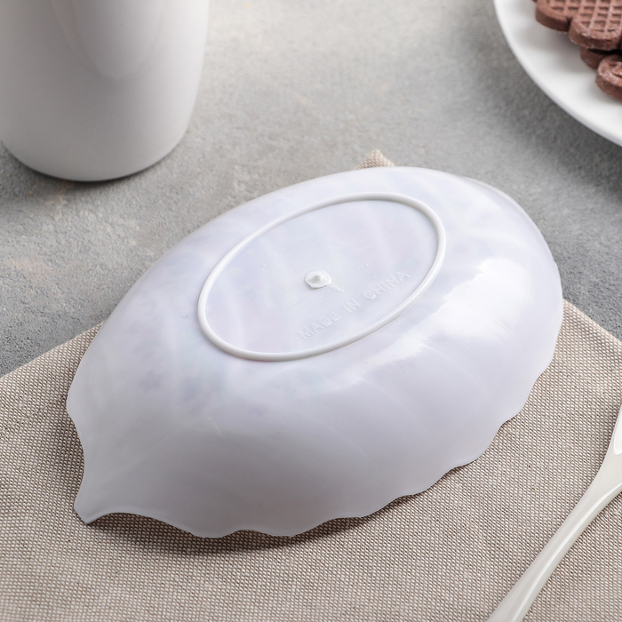 Блюдо фигурное 18х12х3,5 см "Цветение" цвета МИКС