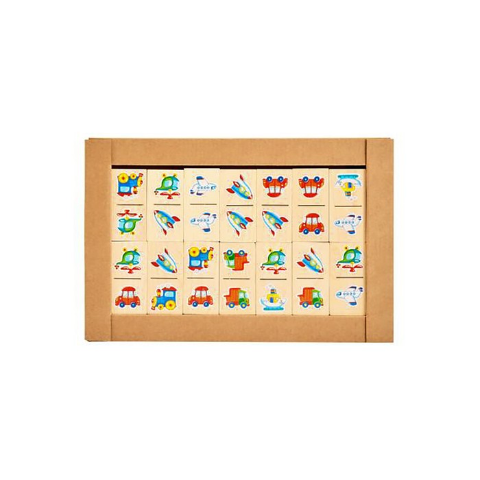 Домино "Техника", размер фишки: 6 × 3 × 1 см