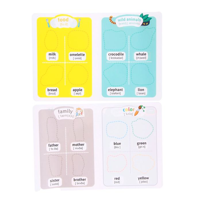 Развивающая игра «Магнитные истории: Учим английский»