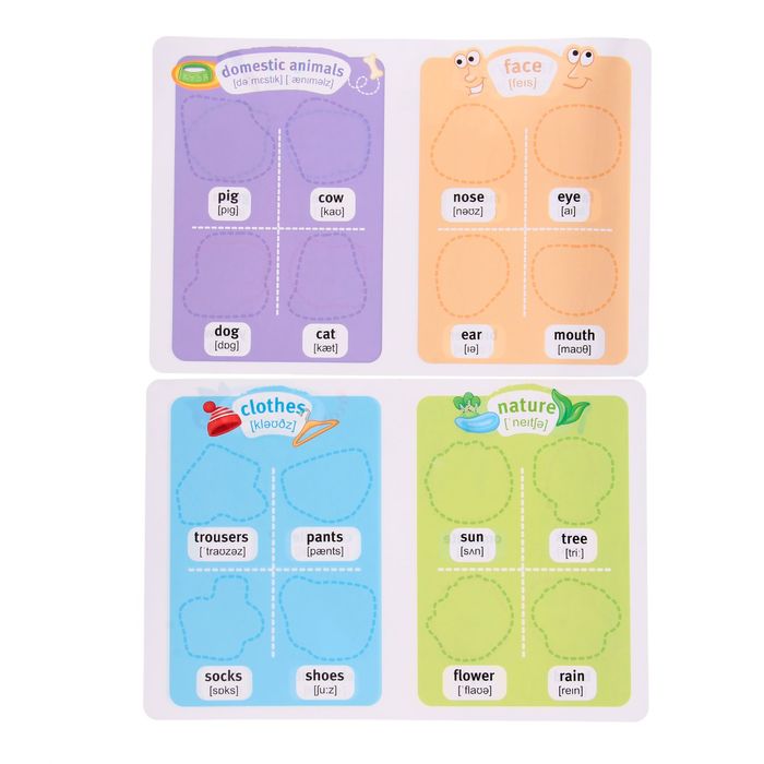 Развивающая игра «Магнитные истории: Учим английский»