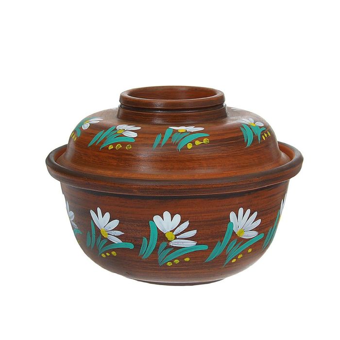 Горшочек для запекания "Факир" цветы, 0,5 л, микс