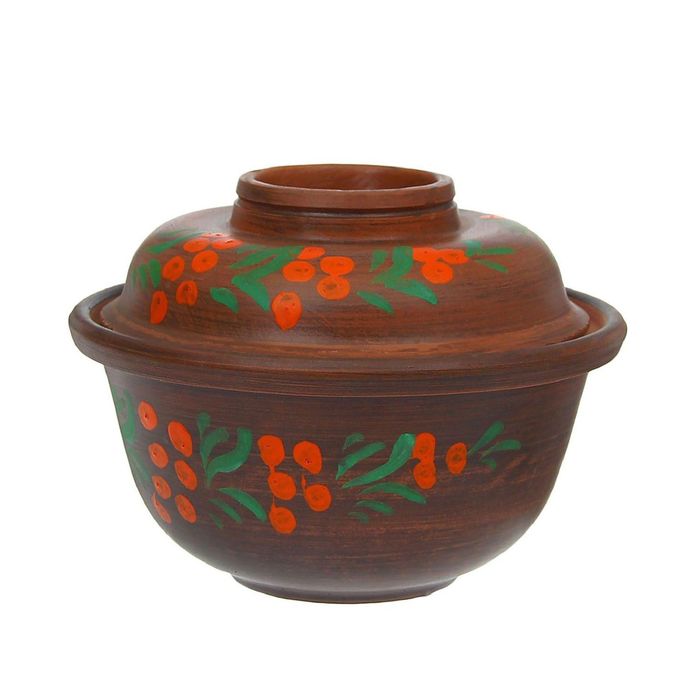 Горшочек для запекания "Факир" цветы, 0,5 л, микс