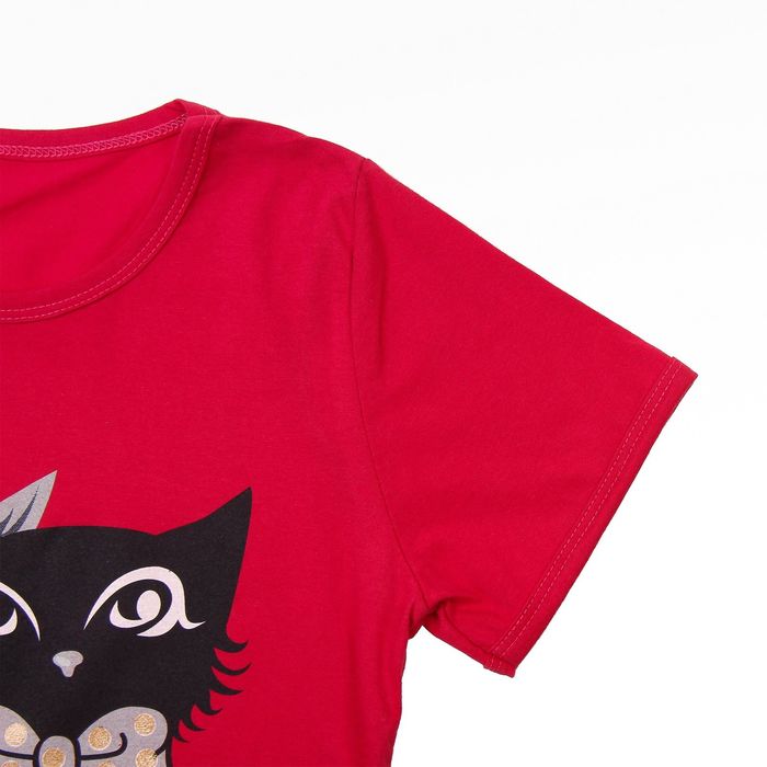 Комплект женский (футболка, бриджи) ТК-82БК, цвет микс, размер 52, кулирка