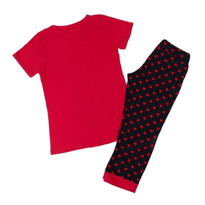 Комплект женский (футболка, бриджи) ТК-82БК, цвет микс, размер 54, кулирка