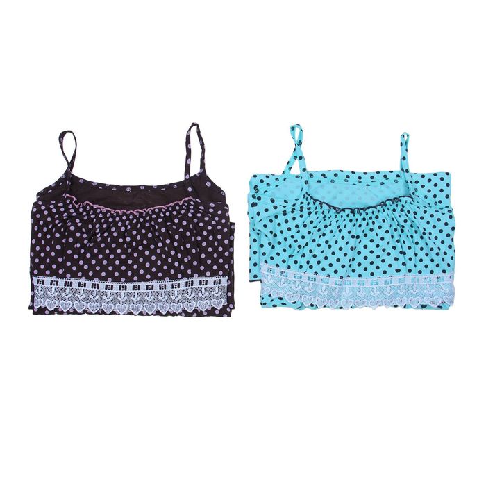 Сорочка женская на бретельках 10 МИКС, р-р 46 кулирка