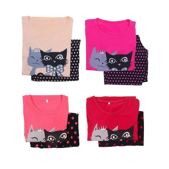 Комплект женский (футболка, бриджи) ТК-82БК, цвет микс, размер 48, кулирка