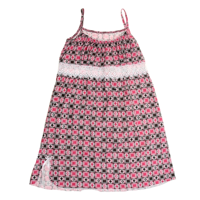 Сорочка женская на бретельках 10 МИКС, р-р 48 кулирка