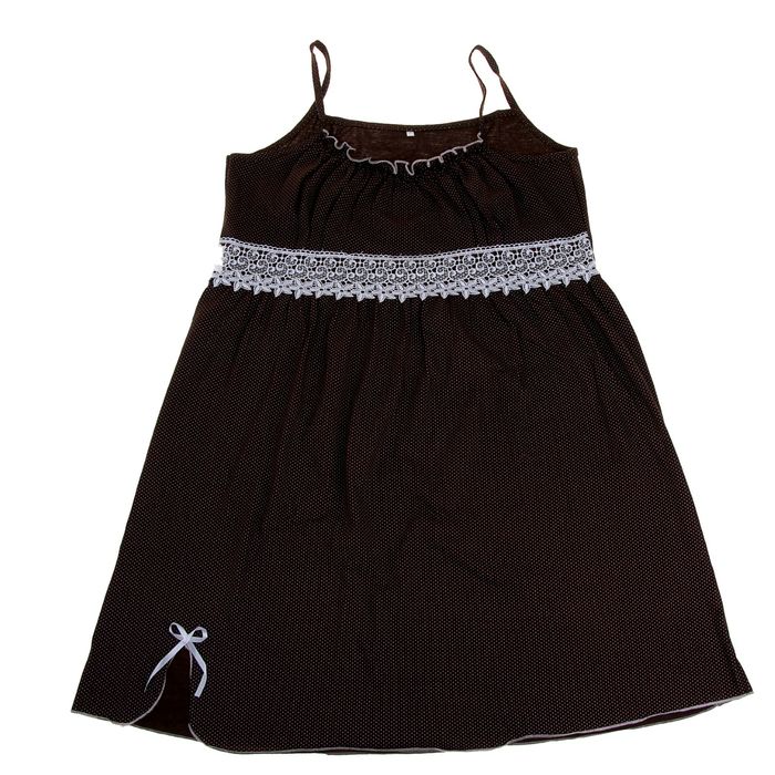 Сорочка женская на бретельках 10 МИКС, р-р 48 кулирка