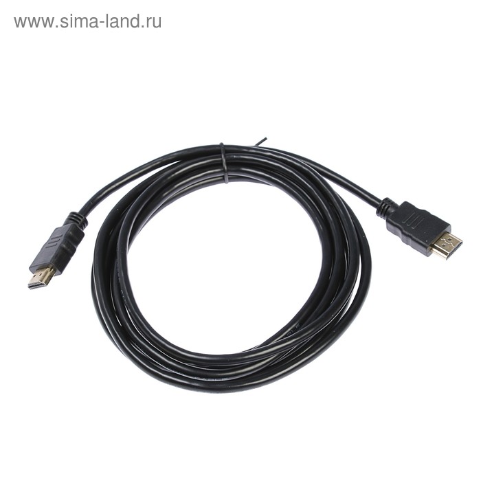 Кабель видео Smartbuy K-331, HDMI(m)-HDMI(m), ver 1.4, 3 м, черный кабель видео smartbuy k 231 hdmi m hdmi m ver 1 4 3 м черный