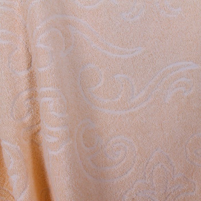 Полотенце махровое "Этель" Орнамент абрикосовый 50*90 см, 100% хлопок, 400гр/м2