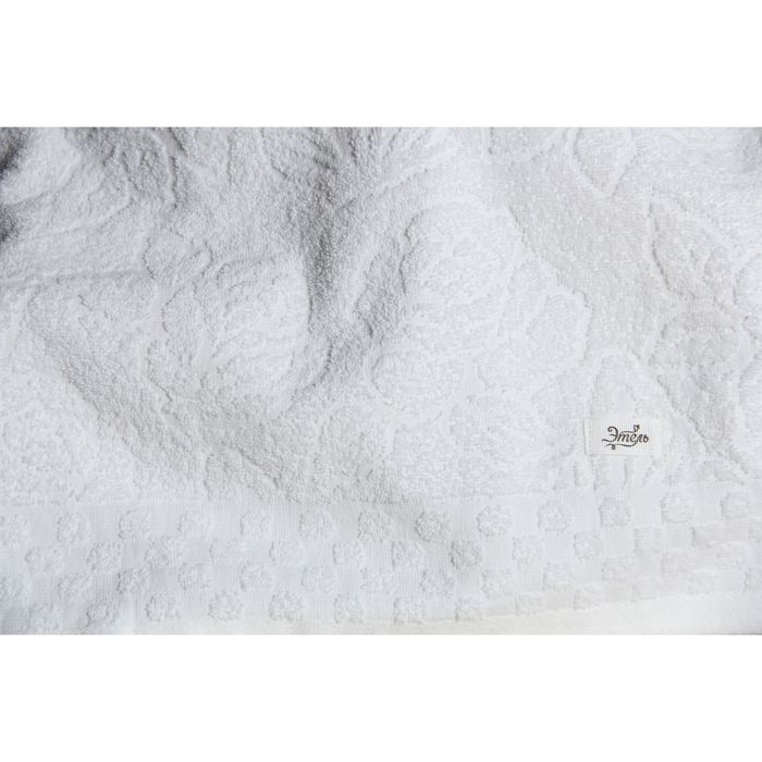 Полотенце махровое "Этель" Фарфалле белый 70*140 см, 100% хлопок, 400гр/м2