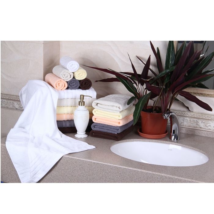 Полотенце махровое "Этель" Гармония белый 50*90 см, 100% хлопок, 400гр/м2