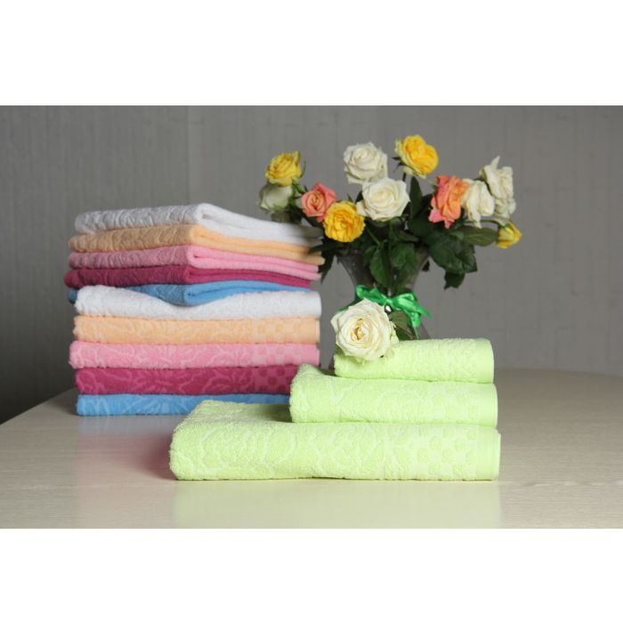 Полотенце махровое "Этель" Фарфалле опал 50*90 см, 100% хлопок, 400гр/м2