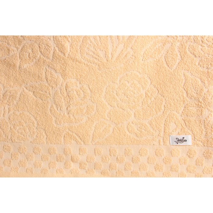 Полотенце махровое "Этель" Фарфалле абрикосовый 50*90 см, 100% хлопок, 400гр/м2