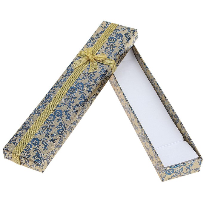 Коробочка подарочная под браслет/цепочку/часы"Роза", блестящая, 21*4*2, цвет МИКС