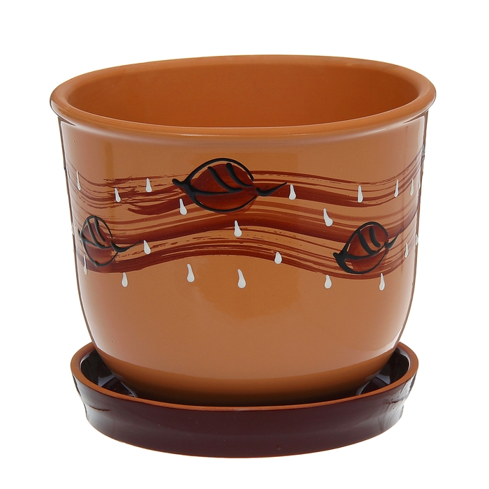 Кашпо "Агат" листья 3 л