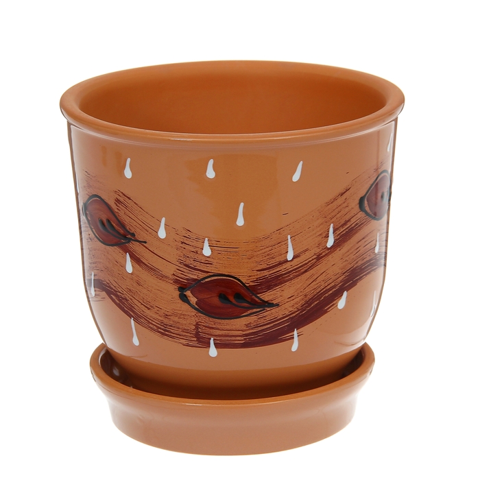 Кашпо "Агат" листья 2 л