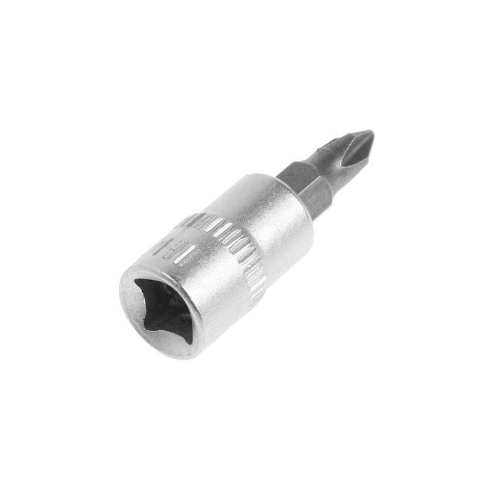Головка торцевая с битой TUNDRA premium, 1/4", PH1, CrV