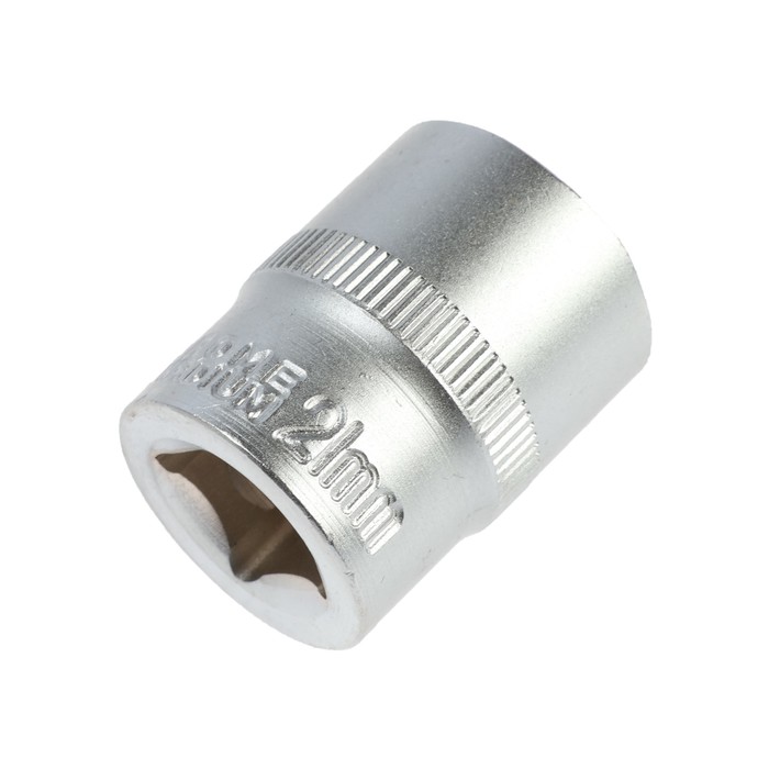 Головка торцевая TUNDRA premium, 6-гранная, 1/2", 21 мм, CrV