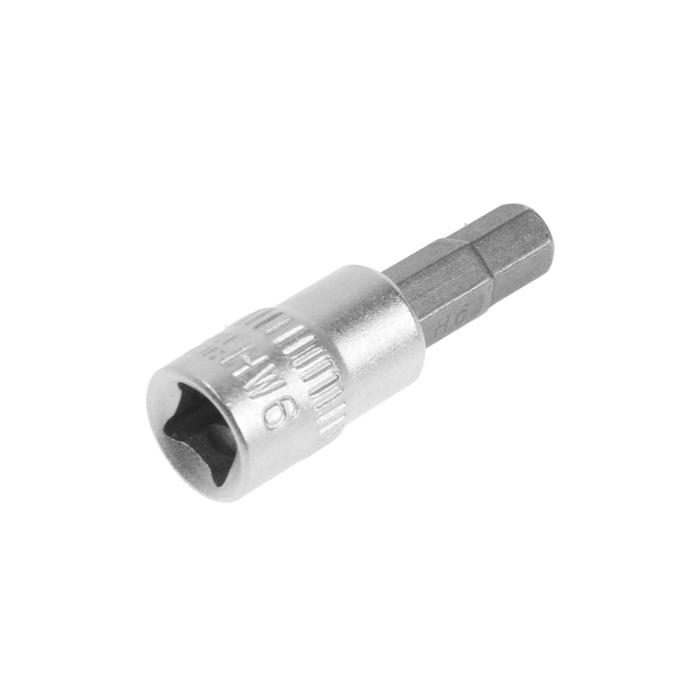 

Головка с битой ТУНДРА, CrV, под квадрат 1/4", H6