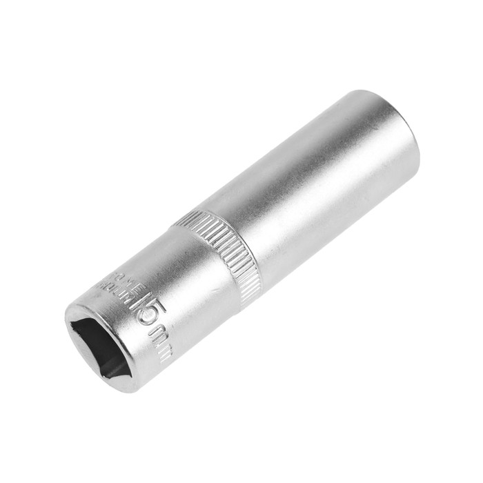 Головка торцевая удлиненная TUNDRA premium, 6-гранная, 1/2", 15 мм, CrV