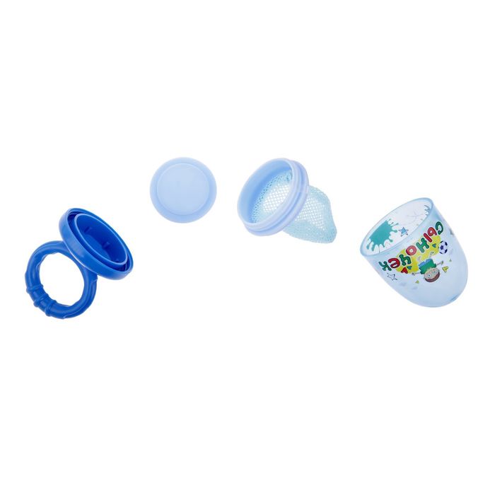 Ниблер с текстильной сеточкой «Сыночек», цвет синий