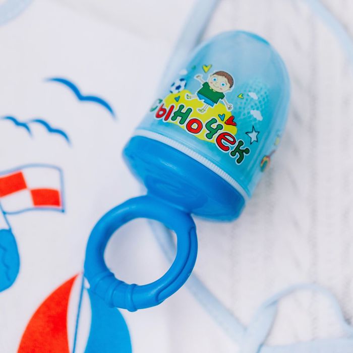 Ниблер с текстильной сеточкой «Сыночек», цвет синий