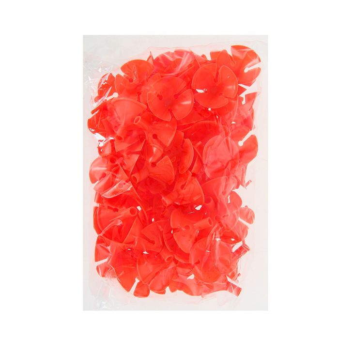 Держатель-зажим для шаров, отверстие 0,5 см, d=3,5 см, цвет оранжевый