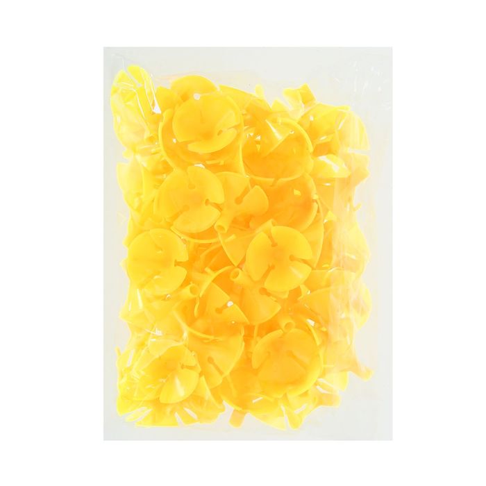 Держатель-зажим для шаров, отверстие 0,5 см, d=3,5 см, цвет жёлтый