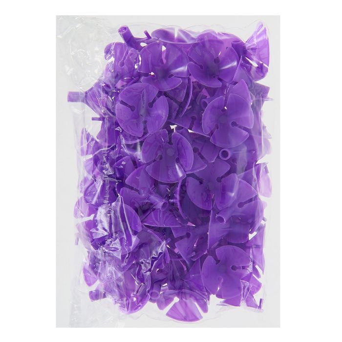 Держатель-зажим для шаров, отверстие 0,5 см, d=3,5 см, цвет фиолетовый