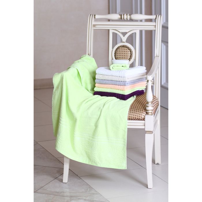 Полотенце махровое "Этель" Рапсодия опал 50*90 см, 100% хлопок, 400гр/м2