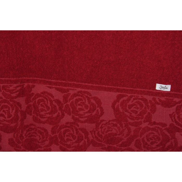 Полотенце махровое "Этель" Симфония красный 50*90 см, 100% хлопок, 400гр/м2