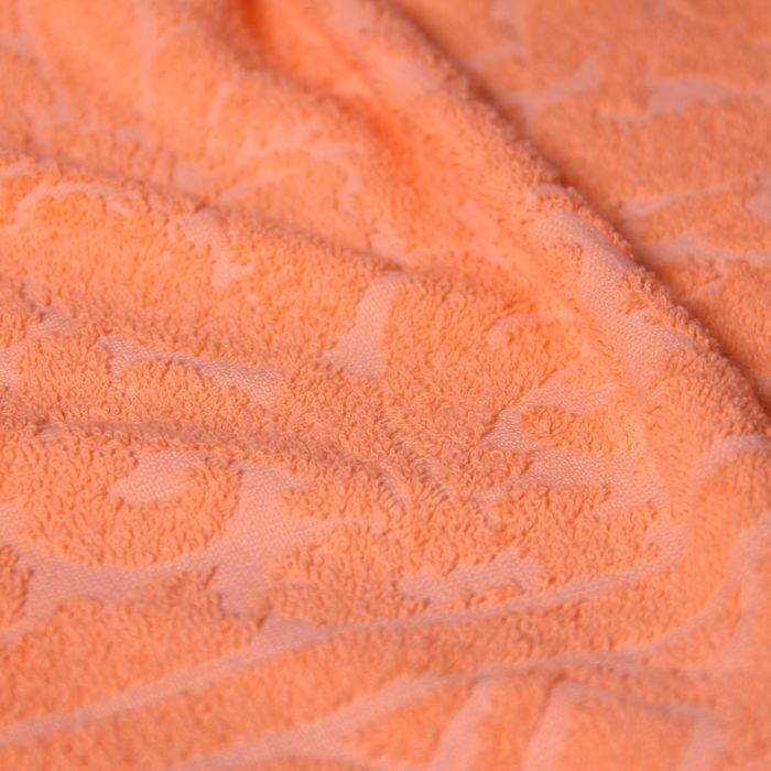 Полотенце махровое "Этель" Барокко оранжевый 30*70 см, 100% хлопок, 400гр/м2