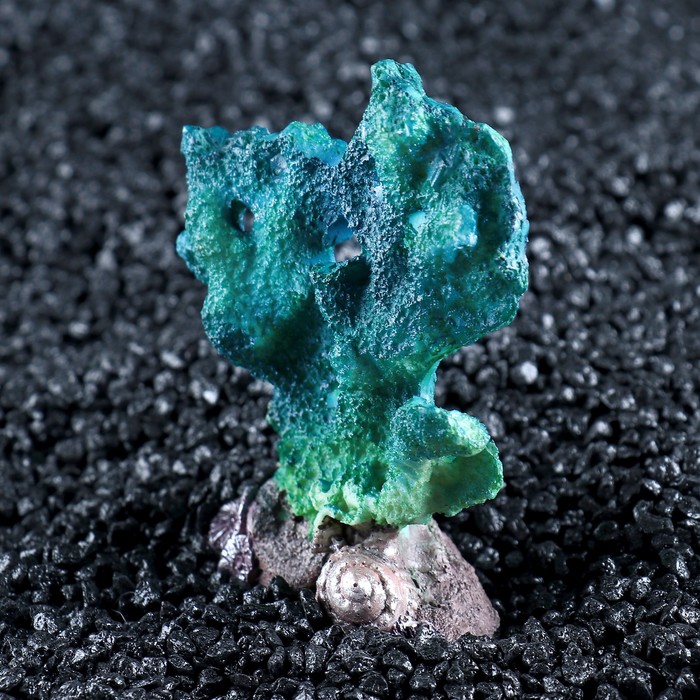 Декор для аквариума "Коралл", 7 х 4 х 10 см, синий