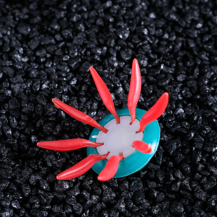 Декор для аквариума "Медузы", (набор 4 шт.), каждая 3 х 4 см, микс цветов