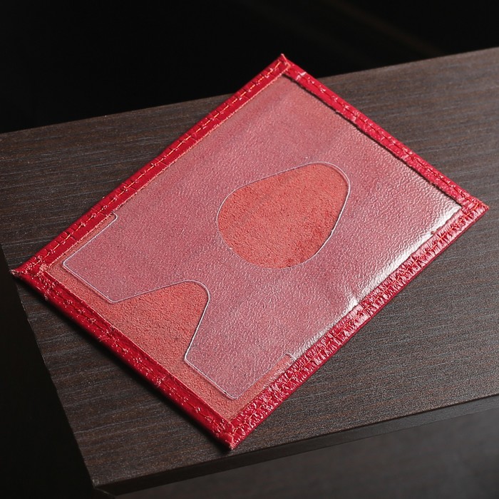 Футляр для карточки, красный кайман