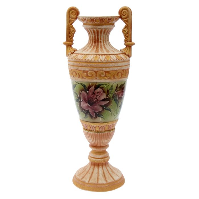 Ваза напольная "Диана" цветы, шамот