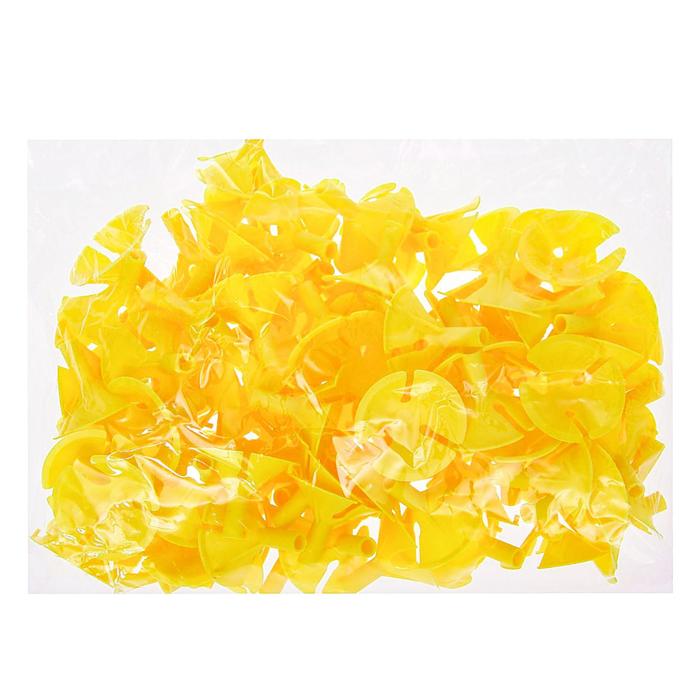 Держатель-зажим для шаров, отверстие 0,6 см, d=4,5 см, цвет жёлтый