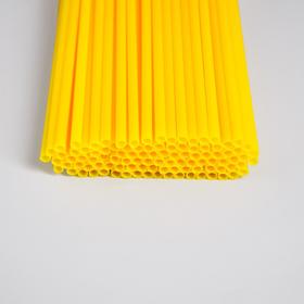 Трубочка для шаров, флагштоков и сахарной ваты, 41 см, d=6 мм, цвет жёлтый от Сима-ленд